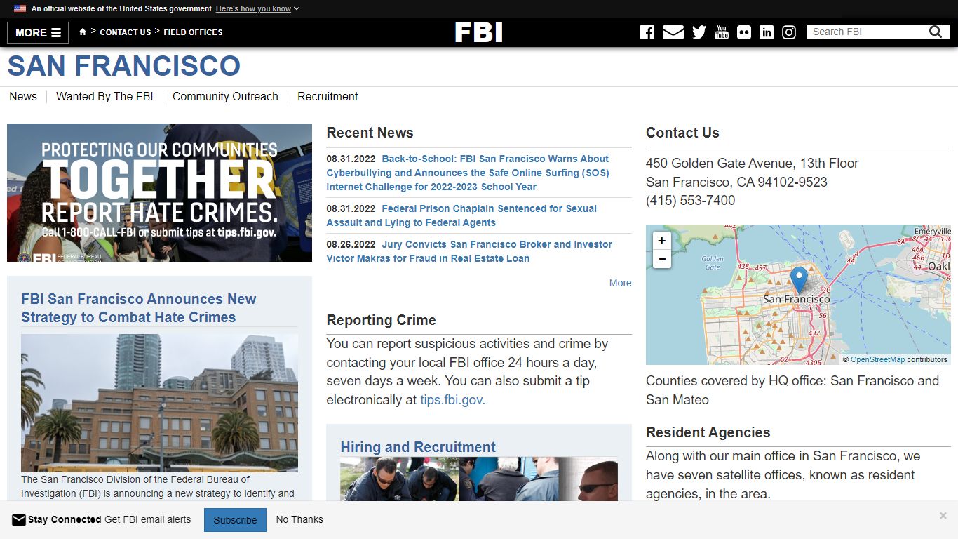 San Francisco — FBI